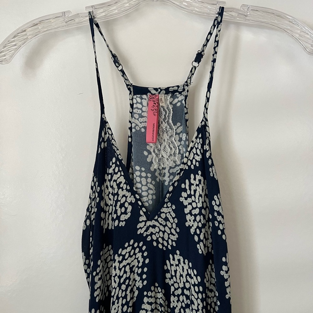 Blue and White Maxi Dress